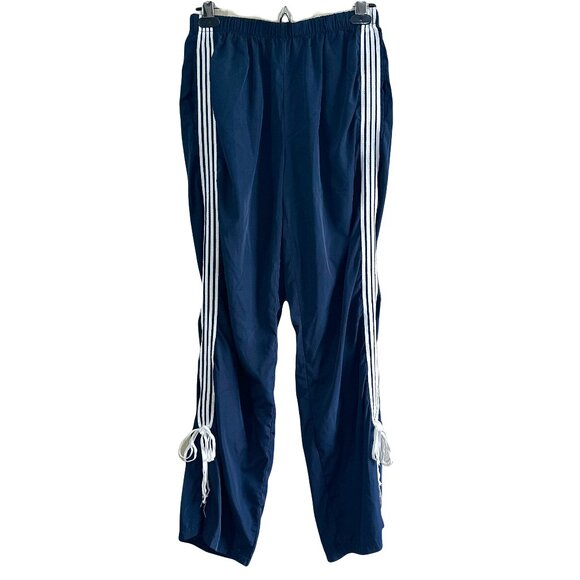 Edikted Navy Blue Remy Bow Ribbon Track Pants - Picture 1 of 6